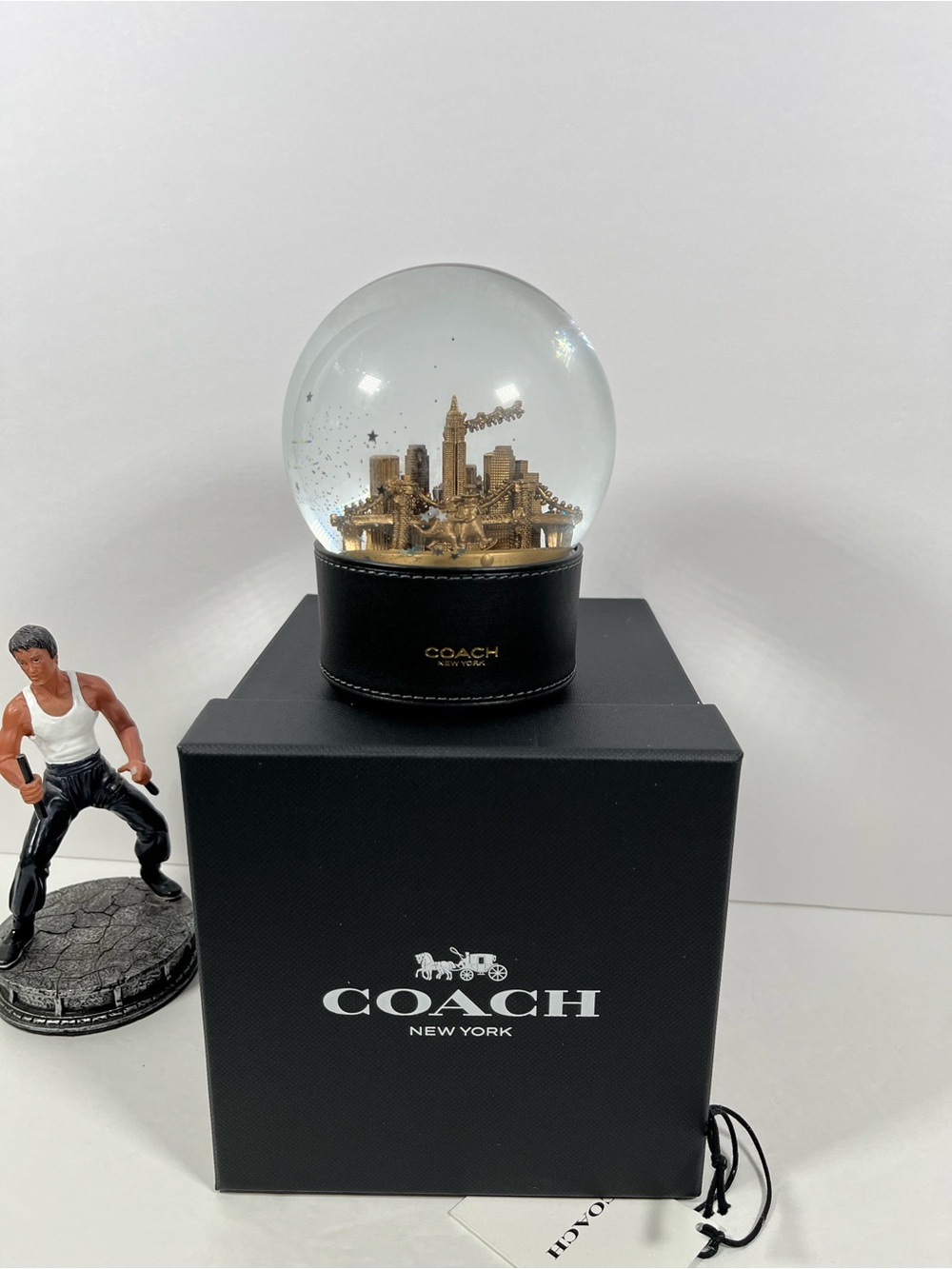 Coach Snow Globe With Rexy And Snowman NIB